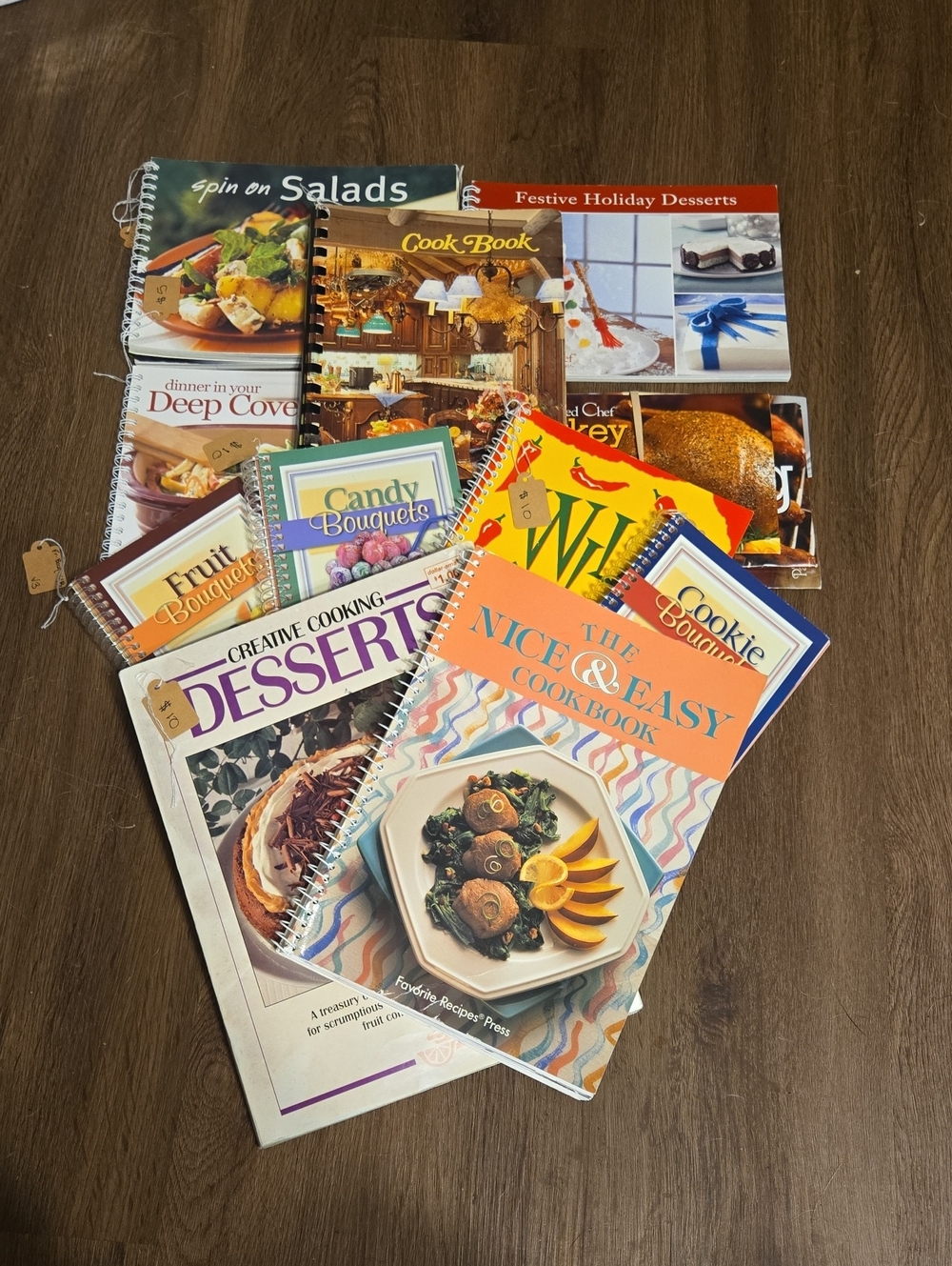 Assorted Home Kitchen Cookbooks - Mixed Colors